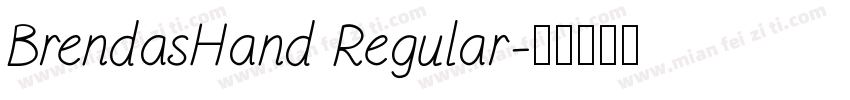 BrendasHand Regular字体转换